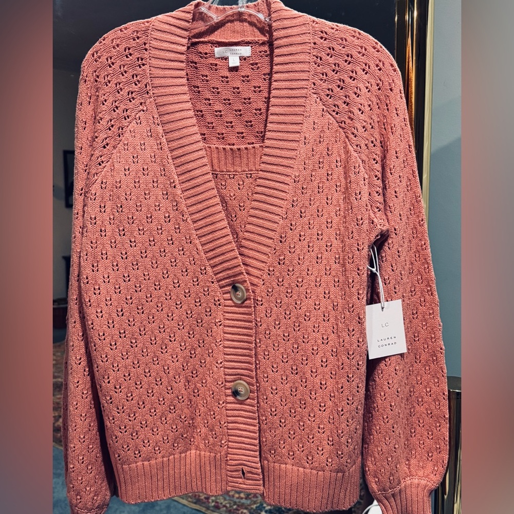 NWT- Lauren Conrad Cardigan Sweater Set